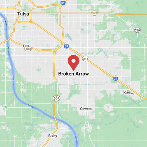 broken arrow, ok on a map